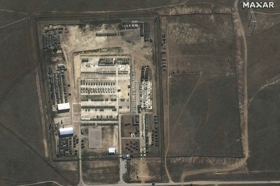 Армия РФ возле границы Украины на снимках Maxar