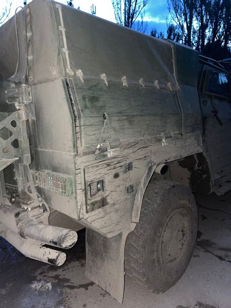 бронеавтомобиль "Новатор", обстрел, РСЗО, российские оккупанты, битва за Донбасс, Бахмутское направление