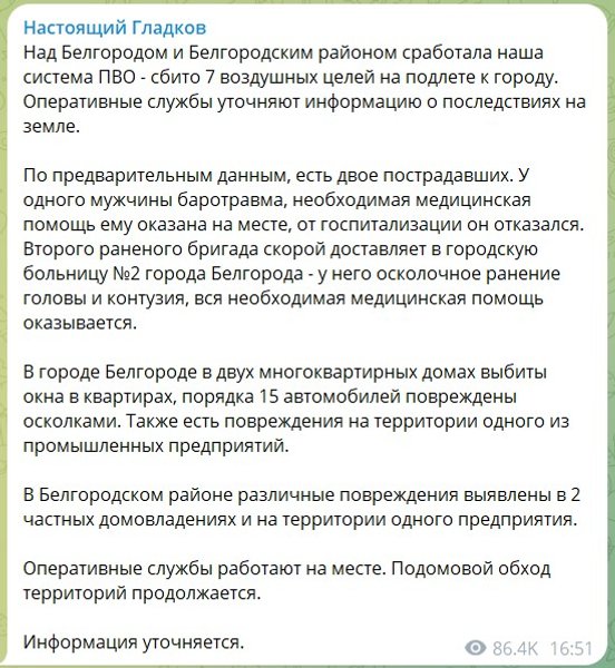 Гладков публикация