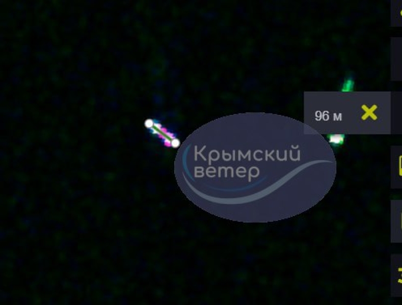 супутниковий знімок порта Єйськ корабель, Єйськ