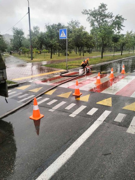 Сильный ливень в Киеве