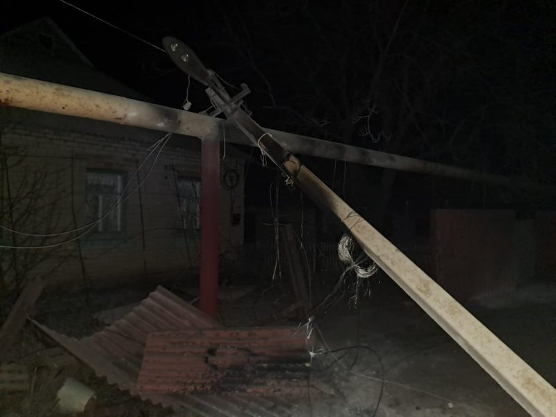 Пошкодження в місті Часов Яр