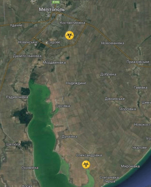 Мелитополь, карта