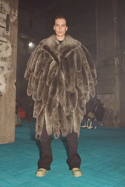 Мужское меховое пальто 2021