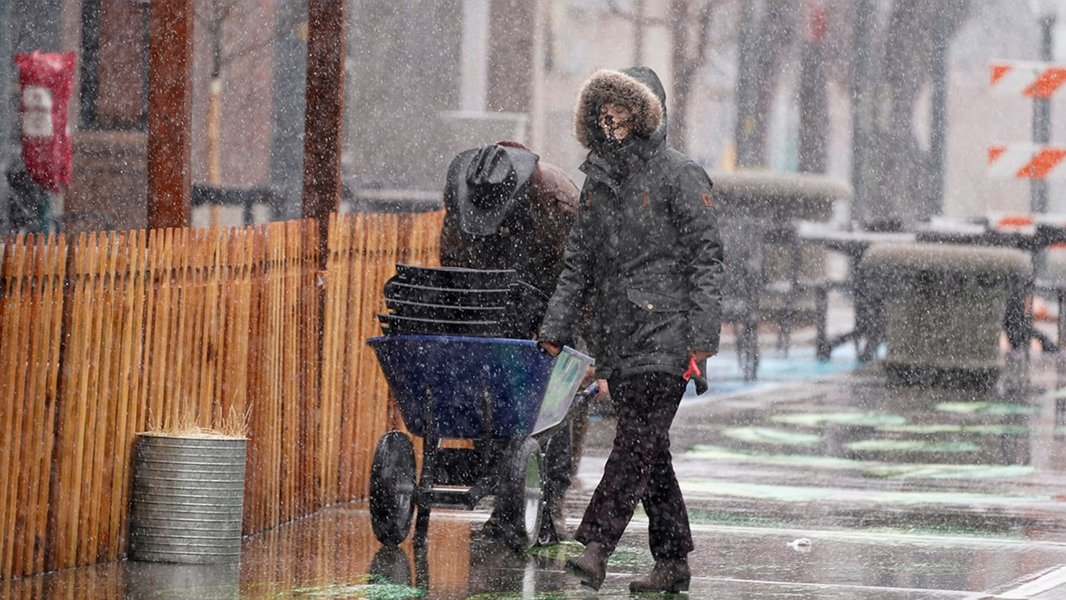 США, непогода, снегопады, снежный шторм,