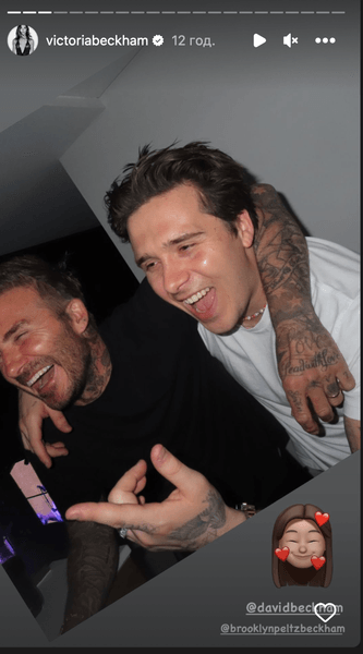 Дэвид Бекхэм с сыном Бруклином