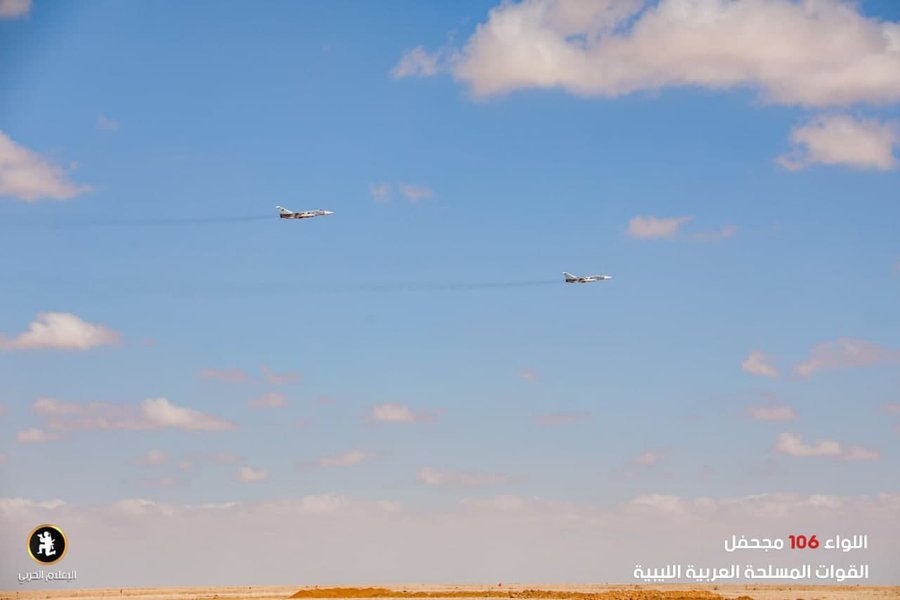 ударные, самолеты, хафтар, ливия, учения