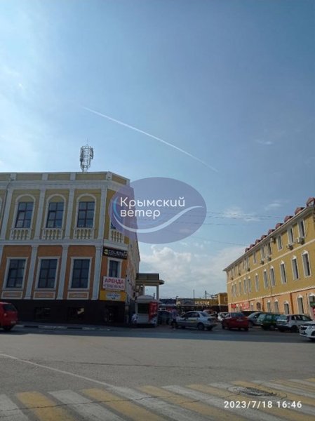 След от ракеты ПВО