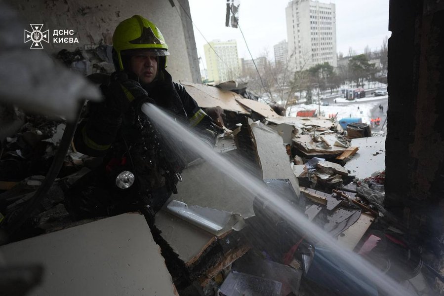 Ліквідація наслідків атаки на Київ 27 грудня