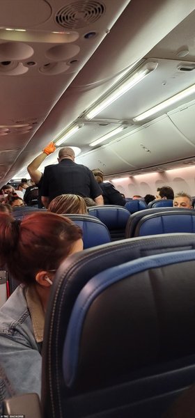 Снимок, сделанный одним из пассажиров рейса 591 компании United Airlines