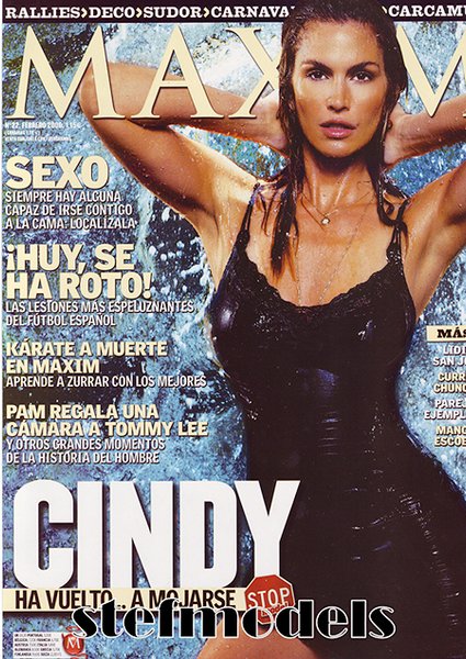 Синди Кроуфорд, модель, обложка журнала