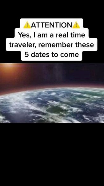 Кадр из видео "путешественника во времени".