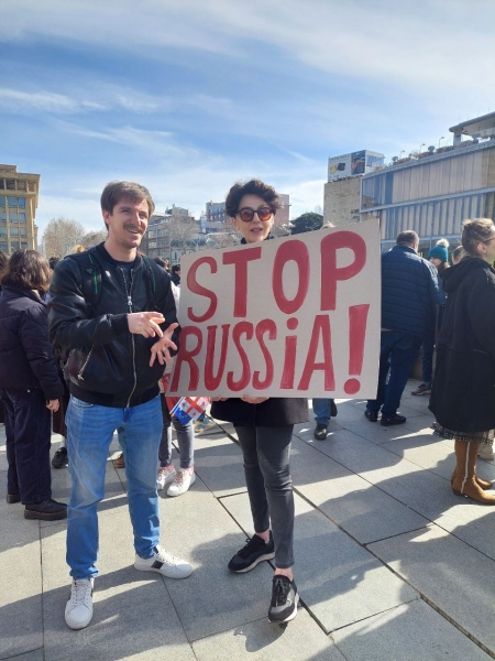 грузія, плакат стоп росія, жіночий марш