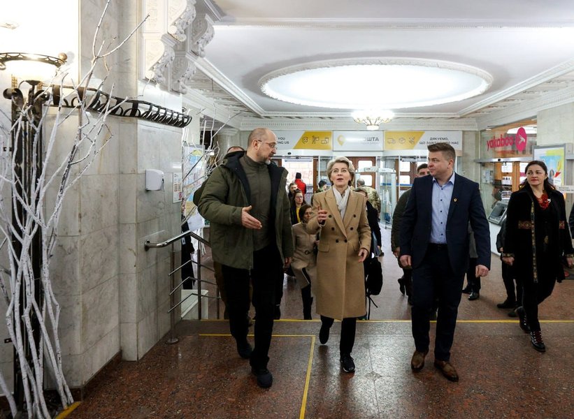 Урсула фон дер Ляйен в Киеве, фото