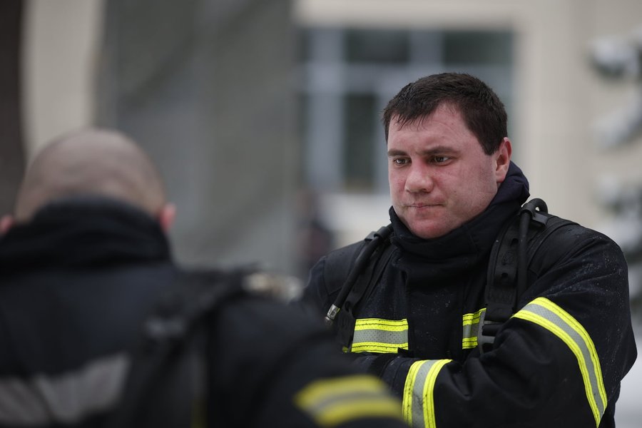 пожарные, пожар, харьков