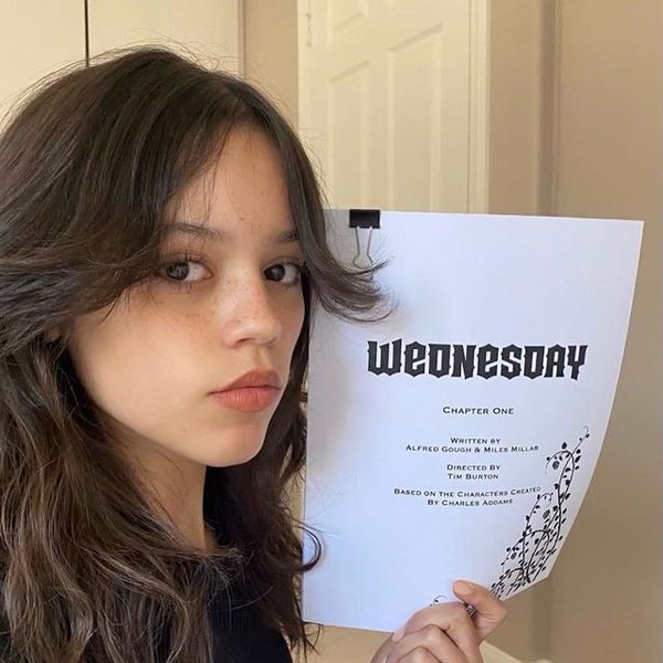 Дженна Ортега, Семейка Адамсов, съемки