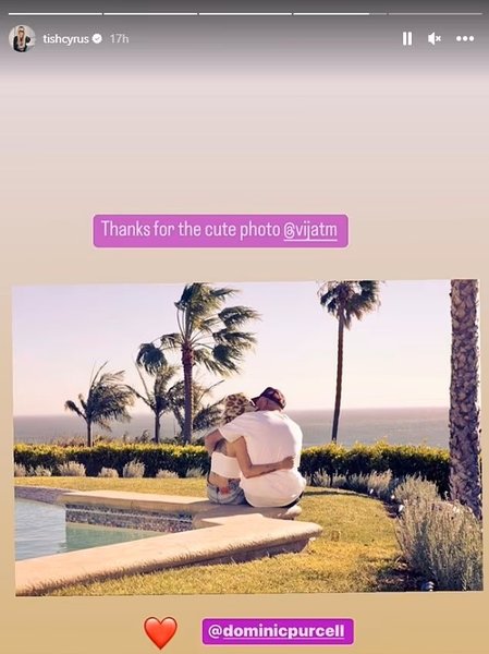 тиш сайрус, доминик перселл, бойфренд