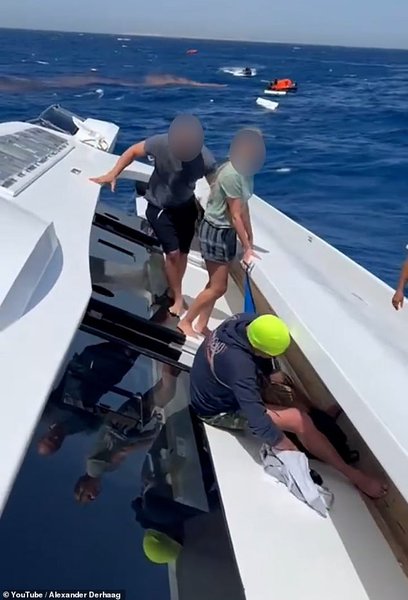 Туристи, що врятувалися з яхти