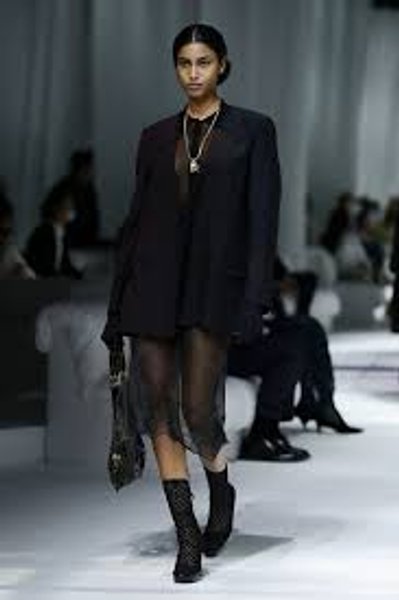 Полупрозрачная юбка весна-лето 2021