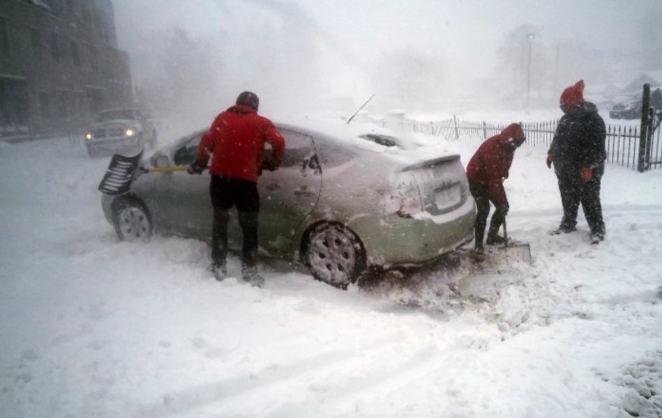 США, непогода, снегопады, снежный шторм,