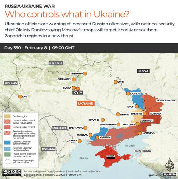 Карта, война, Украина, фронт, оккупация