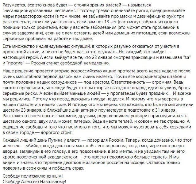 31 января, митинг, акция протеста, Навальный