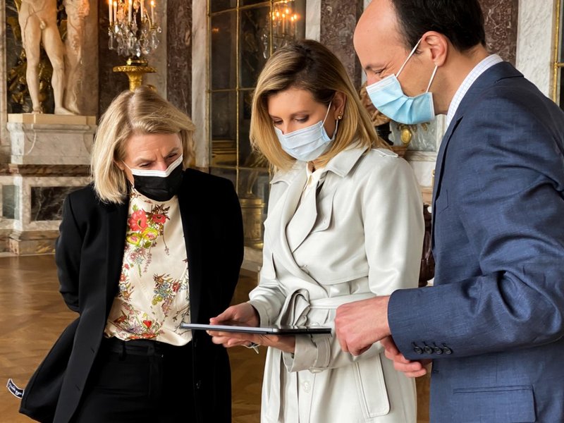 презентация в Лувре, супруга Зеленского, аудиогид на украинском языке