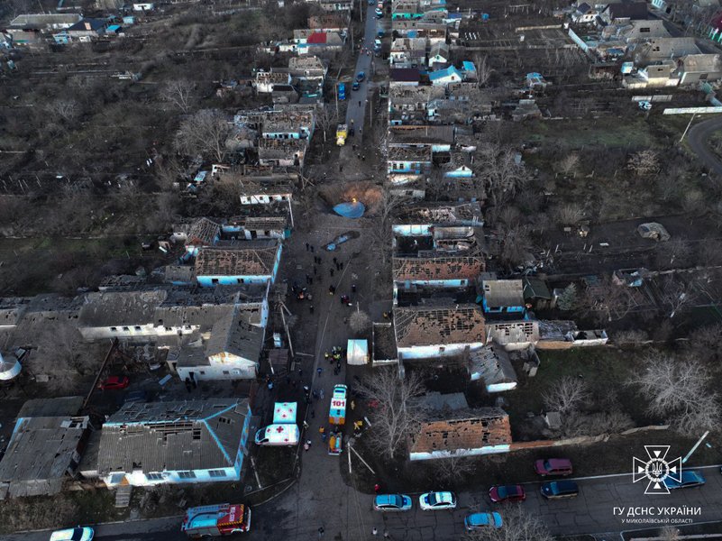 Последствия обстрела Николаева 7 февраля