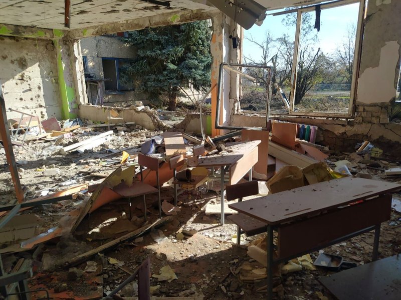 Последствия обстрела Херсона 9 марта