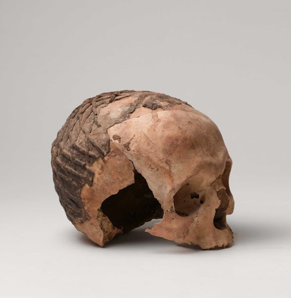 череп, асфальт, фото