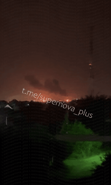 Початок пожежі на Ільському НПЗ