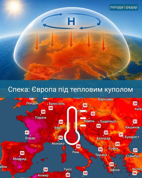 волна жары в Европе