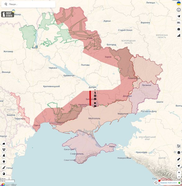розвідувальні бпла рф, мапа вразливості від дронів
