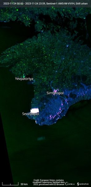 супутникові знімки Sentinel-1