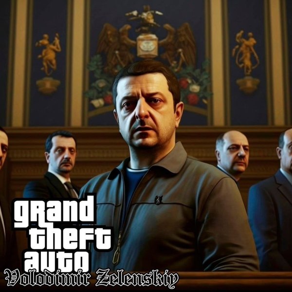 зелений, президент України,Midjourney,GTA