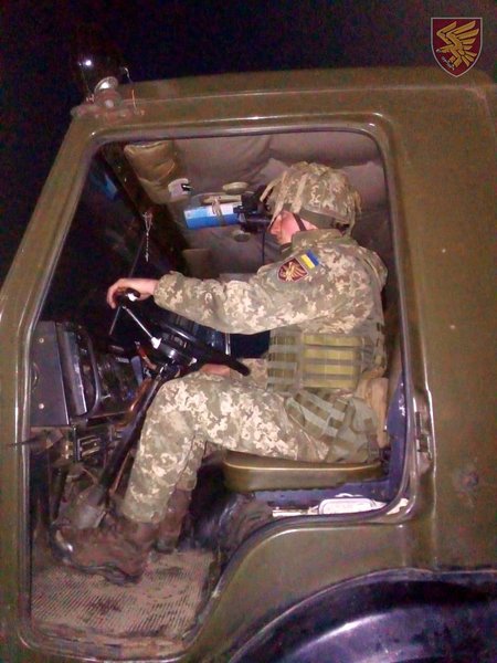 езда ночью на учениях, учения всу