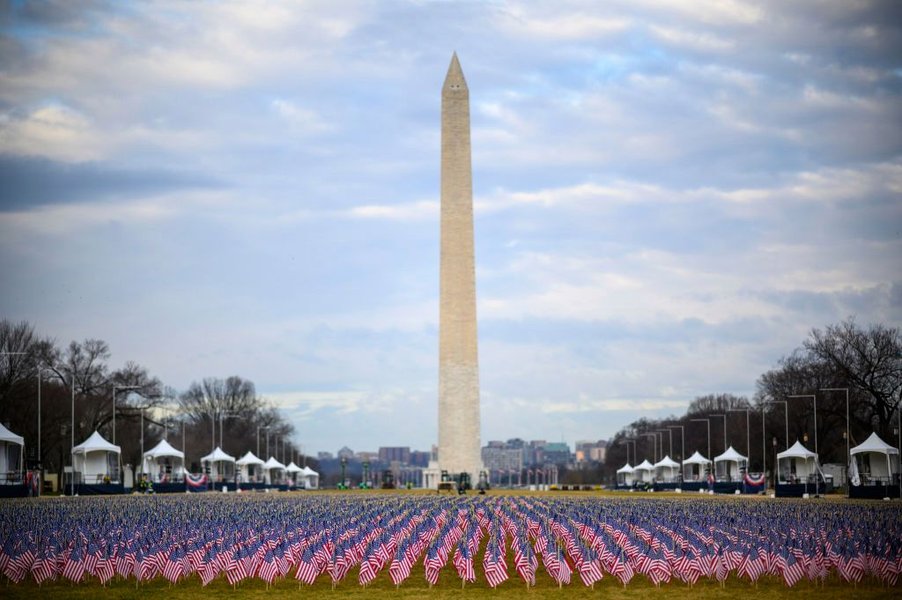 капитолий, конгресс, флаги, сша, инаугурация, байден, флажки