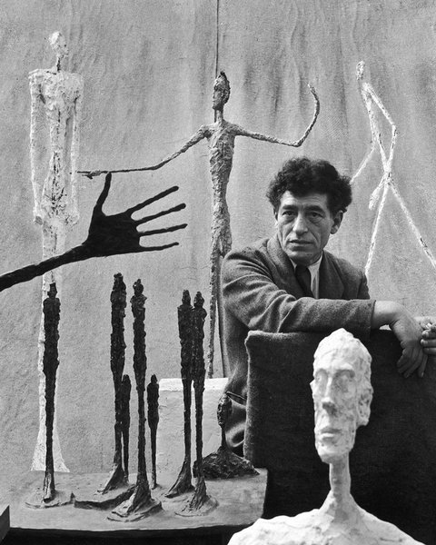 джакометти, скульптуры, мастерская