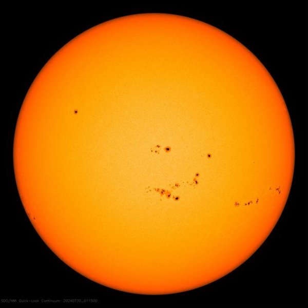 Солнце солнечные пятна