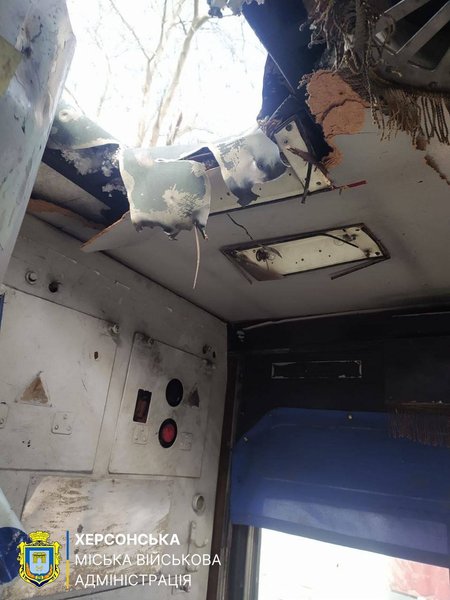 троллейбус херсон 2026 Троллейбус после попадания