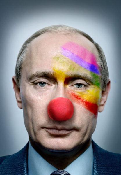 владимир путин, клоун, путин клоун, российский президент