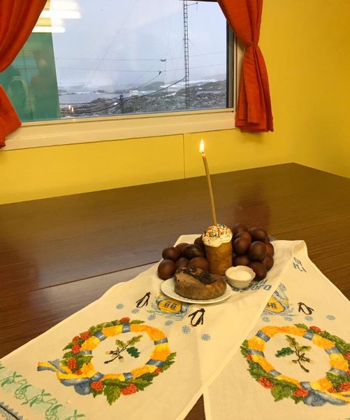 Богослужение на Пасху в Антарктиде