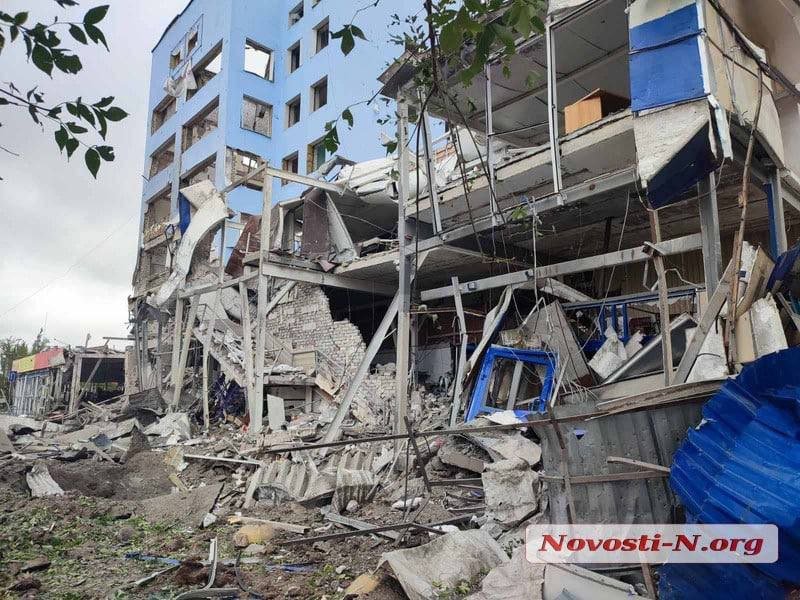 обстрел николаев, разрушения николаев