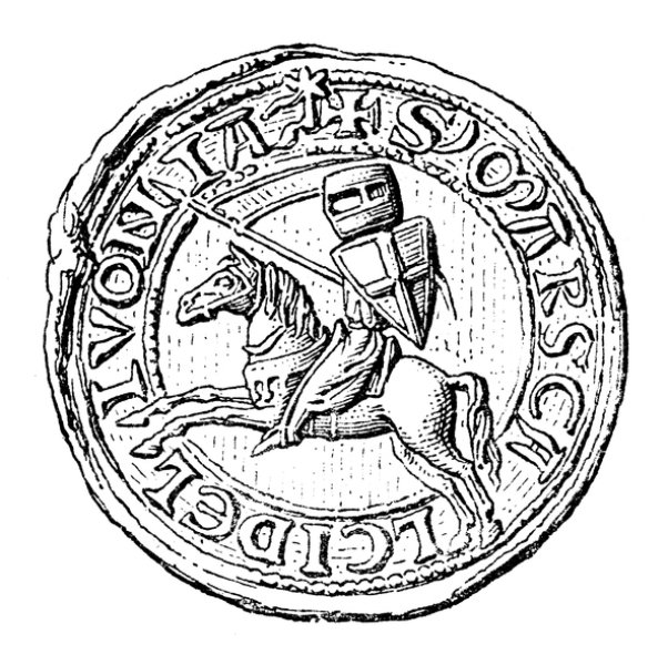 Лівонія Лівонія, особиста печатка, друк маршала Лівонії, друк Лівонського ордену, друк архієпископа, Лівонський орден