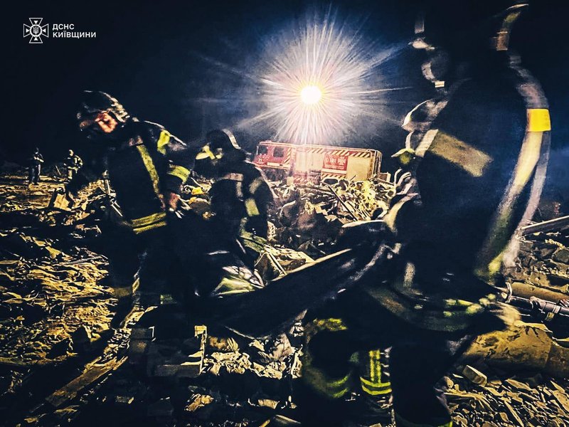 Ракетний удар по Київській області