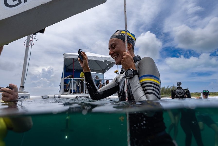 Садурська, рекорд фрідайвінг