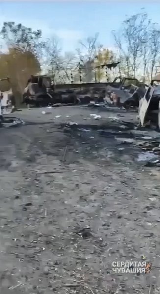 Війна в Україні: КАМАЗ ЗС РФ після пожежі