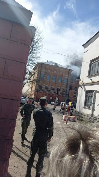 пожар тверь, пожар НИИ, пожар институт минобороны россии