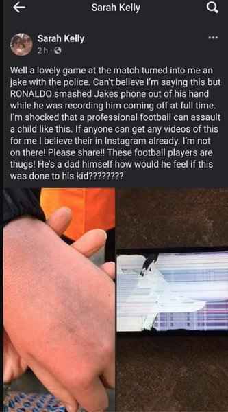 підліток, аутизм, кріштіану роналду, напад на фаната