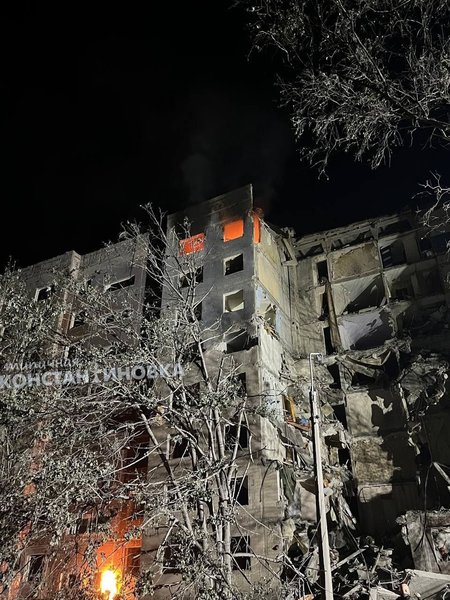 пострадавший дом в Константиновке